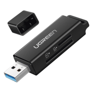 Lector de tarjetas SD portátil USB 3.0 de doble ranura / adaptador de tarjeta de memoria flash concentrador para TF SD Micro SD SDXC SDHC MMC RS-MMC Micro SDXC Micro SDHC UHS-I