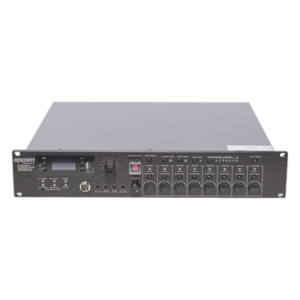Controlador de Evacuación Por Voz | 500 W | 8 Zonas independientes | 4 entradas de audio y 2 entradas de micrófono