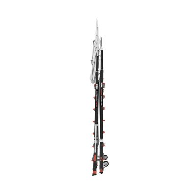 Escalera de Fibra de Vidrio con Jaula de 8'-14' (2.44 - 4.27 m). Con Ajuste en Ruedas (RATCHET™ Leveler) (SKU:18515-817). - Imagen 11
