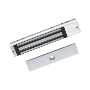 Chapa Magnética de 617 Lbs (280 Kg) / Montaje en Puerta Normal o de Vidrio / Certificado CE / Uso en Interior / Indicador LED / Magnetismo Anti-residual