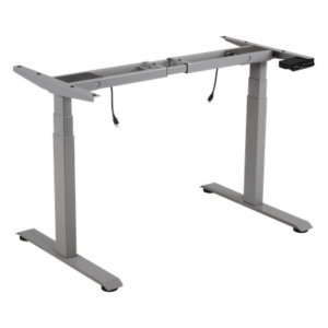 Base de Escritorio Motorizado Profesional / Altura Ajustable 60-125cm / Estructura Estable / Funcionamiento Suave / 3 Preset de Posiciones / Color Gris / Soporta hasta 100Kg de carga