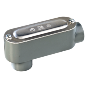 Caja Condulet tipo LB de 1" (25.4 mm) Incluye tapa y tornillos.