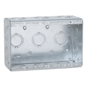Caja Multigang de 3 Gangs / Profundidad de 2-1/2" / 16 Entradas de 1/2" y 3/4".