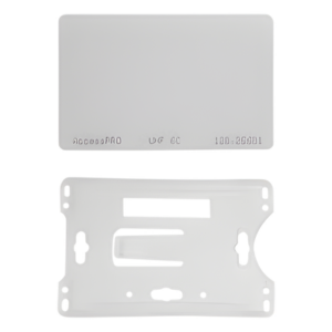 Kit de Tag UHF tipo Tarjeta para lectoras de largo alcance 900 MHZ / EPC GEN 2 / ISO 18000 6C / No imprimible / Incluye porta tarjeta