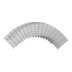 Curva Pre-Fabricada Horizontal de 90° con medidas de 33 mm de Peralte y 300 mm Ancho (33/300 mm)