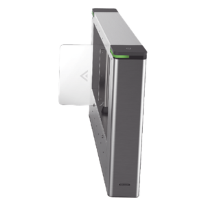 Torniquete DERECHO tipo Swing para Carril de 90 cms / Incluye Panel y Lector de Tarjeta / TCP/IP / Administrable por iVMS-4200 (Requiere Torniquete Izquierdo) / 6,000,000 MCBF / 12 Pares de IR