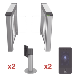 Kit de Torniquete con Terminales Faciales incluidas / Montajes Incluidos / Izquierdo y Derecho / Carril de 90 cms / 3,000,000 MCBF / 4 Pares de IR
