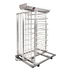 Torniquete Sencillo de Cuerpo Completo / Fabricado 100% en Acero Inoxidable / Diseño Elegante / Capacidad de 25 Personas por Minuto
