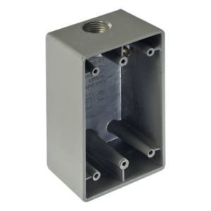 Caja Condulet FS de 1" (25.4 mm) con una boca a prueba de intemperie.