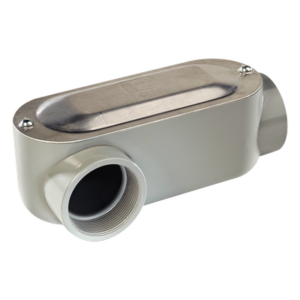 Caja Oval Roscada tipo LR de 3/4" (19.05 mm) / Incluye tapa y tornillos.