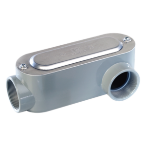 Caja Oval Roscada tipo LL de 3/4" (19.05 mm) / Incluye tapa y tornillos.