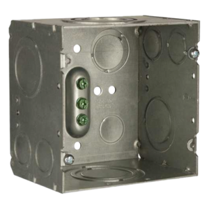 Caja Cuadrada 4- 11/16" x 4 11/16"/ Profundidad de 3-1/4"/ 2 Entradas 1", 1 1/4", 1 1/2", 2", 2 Entradas 1"-1 1/4", 2 Entradas 3/4 "- 1", 4 Entradas 1/2" - 3/4", 2 Entradas 1/2".