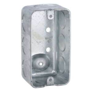 Caja (Chalupa) 4x2"/ Profundidad 1-7/8" / 7 Entradas de 1/2" y 1 de 3/4".