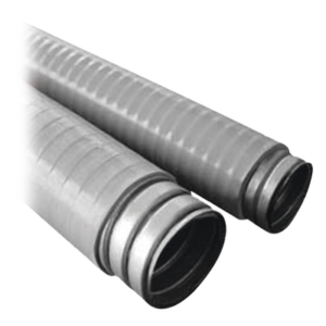 Tubo Flexible tipo Liquidtight de 2" (50 mm). Acero + Forro PVC. Rollo de 30 Metros.