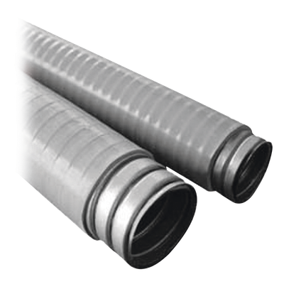 Tubo Flexible tipo Liquidtight de 1 1/2" (38 mm). Acero + Forro PVC. Rollo de 30 Metros.