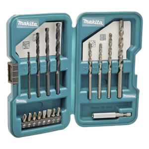 Juego de accesorios multipropósito 17 piezas para metal, concreto, madera y puntas para atornillar.