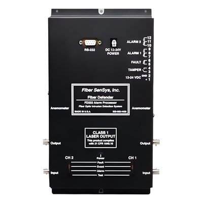 Sensor de Seguridad Perimetral de 2 Zonas / Detección por Fibra Óptica Sensitiva/ Rango de 0 hasta 5 Km de Detección / Comunicación IP