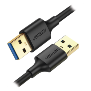 Cable USB-A 3.0 a USB-A 3.0 / 2 Metros / Macho a Macho / Conector Niquelado / Núcleo de Cobre Estañado / Blindaje Múltiple / Velocidad 5Gbps / No Requiere Controlador / Compatible con USB2.0 Y USB 1.1
