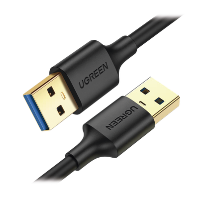 Cable USB-A 3.0 a USB-A 3.0 / 1 Metro / Macho a Macho / Conector Niquelado / Núcleo de Cobre Estañado / Blindaje Múltiple / Velocidad 5Gbps / No Requiere Controlador / Compatible con USB2.0 Y USB 1.1