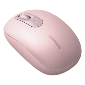 Mouse Inalámbrico 2.4G 800/1200/1600/2400 DPI | Función de 3 botones | Alcance 10m | Silencioso | Ergonómico | Anti-caída y Anti-interferencias | Batería Alcalina AA incluida | Color Dusty Pink.