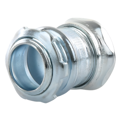 Conector Recto Compresión de Acero Galvanizado para Pared Delgada de 3/4" . - Imagen 3