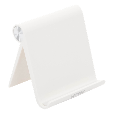 Soporte de Escritorio para Telefono Celular / Ajustable de 0° a 100° / Goma Antiarañazos / Antideslizante / Amplia Compatibilidad con dispositivos de 4'' a 7.9'' / Plegable / ABS / Color Blanco - Imagen 5