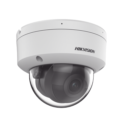 Domo IP 4 Megapixel / Lente 2.8 mm / 40 mts IR / Exterior IP67 / IK10 / Microfono Integrado / DARKFIGHTER / Audio y Alarma I/O / PoE / ONVIF / Micro SD / 4 Analíticos: AcuSense, Detección Facial, Conteo de Personas por Cruce y Zona - Imagen 2