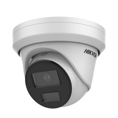 Turret IP 6 Megapixel / Lente 2.8 mm / 40 mts IR / Exterior IP67 / Micrófono Integrado / DARKFHGITER / PoE / Alarmas y Audio I/O / ONVIF / Micro SD / 4 Analíticos: AcuSense, Deteccion Facial, Conteo de Personas por Cruce y Zona