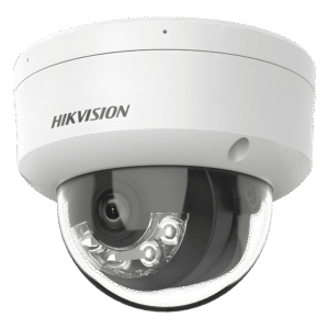 [Dual Light] Domo IP 6 Megapixel / Lente 2.8 mm / 30 mts IR + 30 mts Luz Blanca / Micrófono Integrado / ACUSENSE Lite / Exterior IP67 / H.265 / PoE / ONVIF
