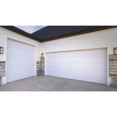 Puerta de Garage de alta calidad, Color blanco 16x7 pies, AISLADA, Estilo Americana , CUADRO CORTO. - Imagen 2