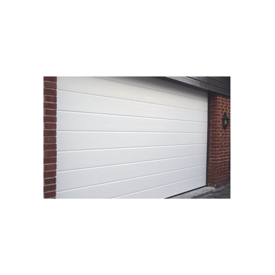 Puerta de Garage de alta calidad, Lisa color blanco 18X7 pies, AISLADA, Estilo Americana. - Imagen 2
