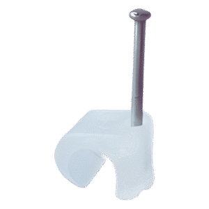 Grapa para cable redondo de 7mm color transparente (100pzs) (3103-00100)