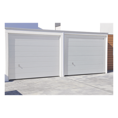 Puerta de Garage de Alta Calidad / Linea Central / Color Blanco 8X7 pies, AISLADA, Estilo Americana.