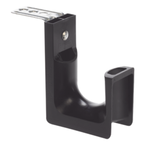 Sujetador STRONGHOLD tipo J (J-Hook), Con Soporte para Montaje en Techo, Para 46 Cables Cat6, Nylon 6.6, Color Negro, 1 pieza