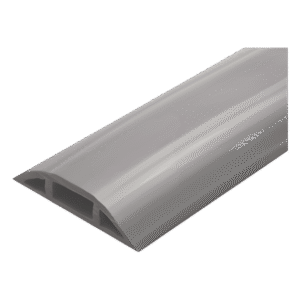 Canaleta flexible gris de PVC auto extinguible, (Rollo de 25mts.) (9300-05030)