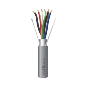 Bobina de 305 Metros de Cable 6X22 AWG / Blindado / Plenum de Color Gris / Aplicaciones de Audio, Seguridad y Control