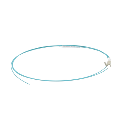 Pigtail de Fibra Óptica LC Simplex, Multimodo OM4 XGLO 50/125, OFNR, Color Aqua, 1 Metro - Imagen 3