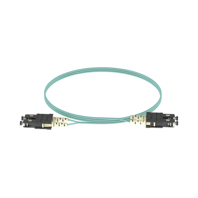 Jumper de Fibra Optica Multimodo 50/125 OM3, SC-SC Duplex, OFNR (Riser), Color Aqua, 3 Metros - Imagen 2