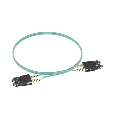 Jumper de Fibra Optica Multimodo 50/125 OM3, SC-SC Duplex, OFNR (Riser), Color Aqua, 3 Metros - Imagen 3