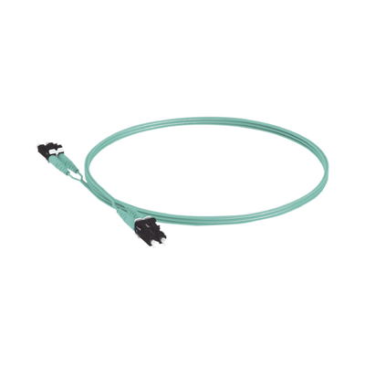 Jumper de Fibra Optica Multimodo 50/125 OM3, LC-LC Duplex, OFNR (Riser), Color Aqua, 5 Metros - Imagen 3