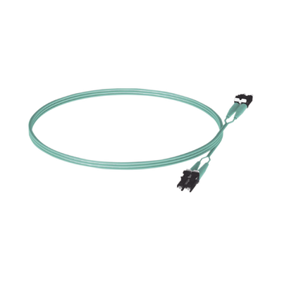 Jumper de Fibra Optica Multimodo 50/125 OM3, LC-LC Duplex, OFNR (Riser), Color Aqua, 5 Metros - Imagen 4