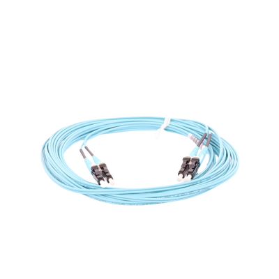 Jumper de Fibra Optica Multimodo 50/125 OM3, LC-LC Duplex, OFNR (Riser), Color Aqua, 5 Metros - Imagen 8