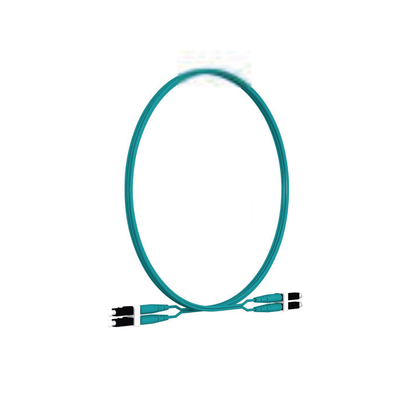 Jumper de Fibra Optica Multimodo 50/125 OM4, LC-LC Duplex, LSZH, Color Aqua, 2 Metros - Imagen 3