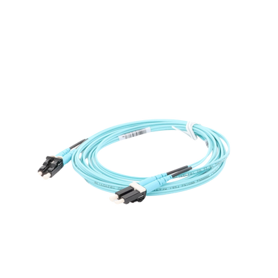 Jumper de Fibra Optica Multimodo 50/125 OM4, LC-LC Duplex, OFNR (Riser), Color Aqua, 3 Metros - Imagen 4