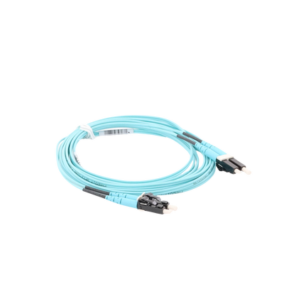 Jumper de Fibra Optica Multimodo 50/125 OM4, LC-LC Duplex, OFNR (Riser), Color Aqua, 3 Metros - Imagen 5