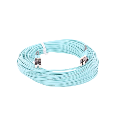 Jumper de Fibra Optica Multimodo 50/125 OM4, LC-LC Duplex, OFNR (Riser), Color Aqua, 20 Metros - Imagen 4