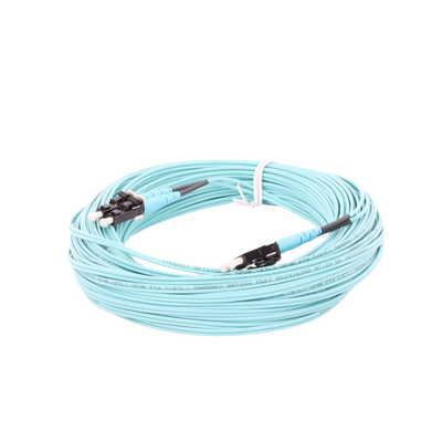 Jumper de Fibra Optica Multimodo 50/125 OM4, LC-LC Duplex, OFNR (Riser), Color Aqua, 20 Metros - Imagen 5