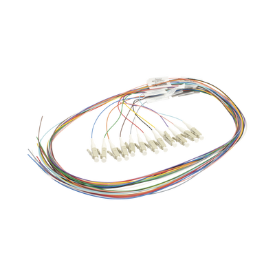 Kit de 12 Pigtails con Conector LC, Multimodo 50/125 OM4, 900um, de 1 Metro - Imagen 2