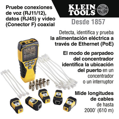 Probador Scout™ Pro 3 con kit de transmisores remotos Test-n-Map™ (Inspección PoE) - Imagen 12