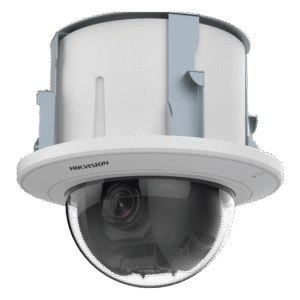 PTZ IP 2 Megapixel / 25X Zoom / Uso en Plafon / ACUSENSE / DARKFIGHTER / IK10 / Entrada y Salida de Audio y Alarmas / WDR 120 dB / HLC / EIS / PoE+ / Metal / microSD